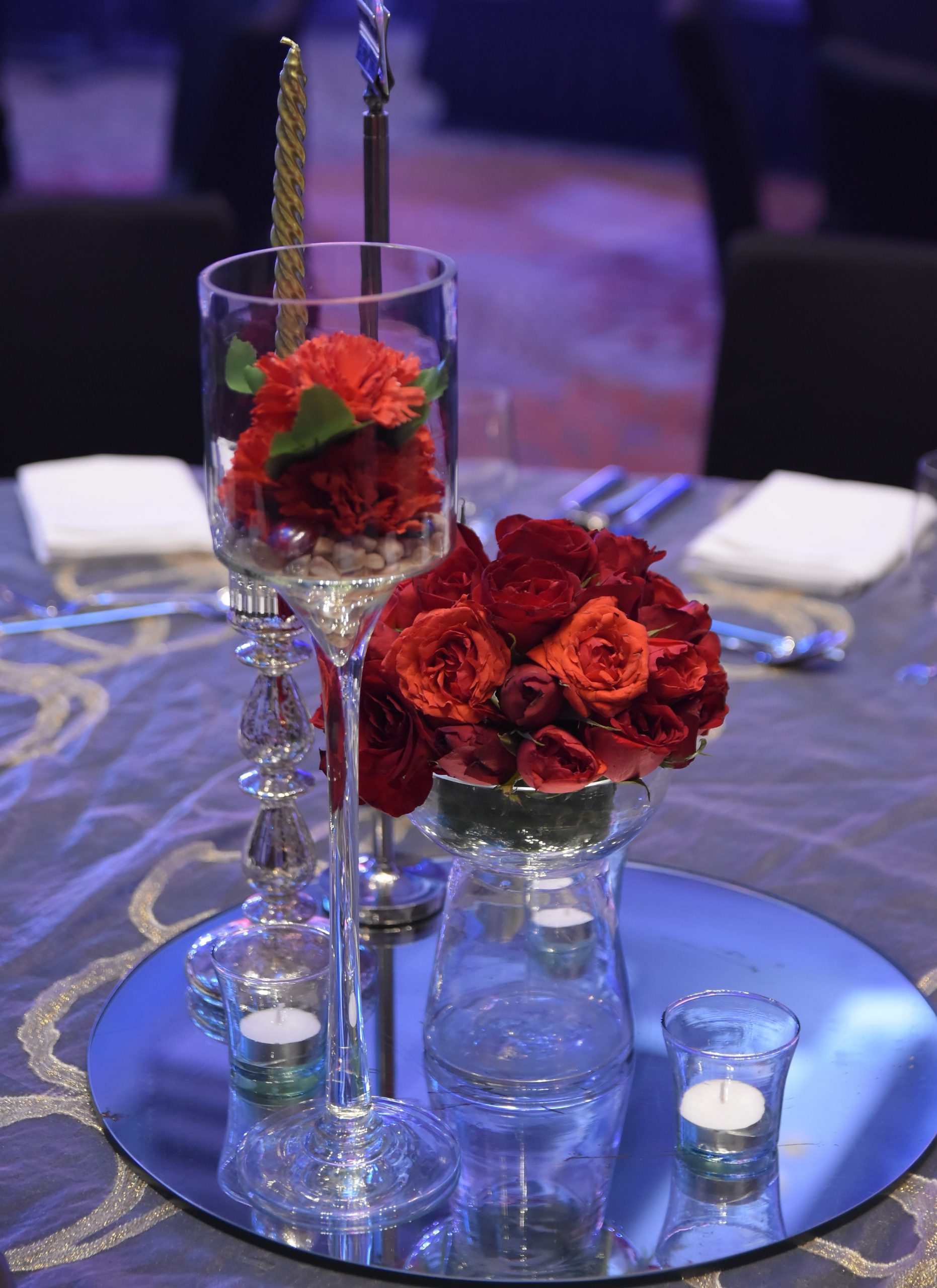 Event table styling and production detail from the Themes Instyle portfolio